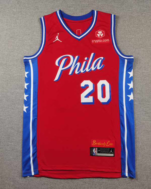 76ers 20 red