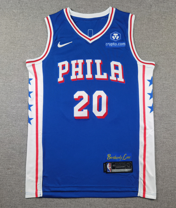 76ers 20 blue