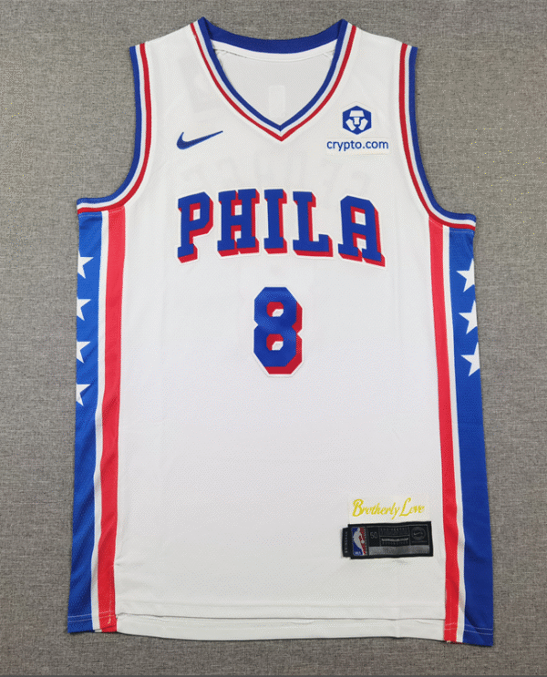 76ers 8 white