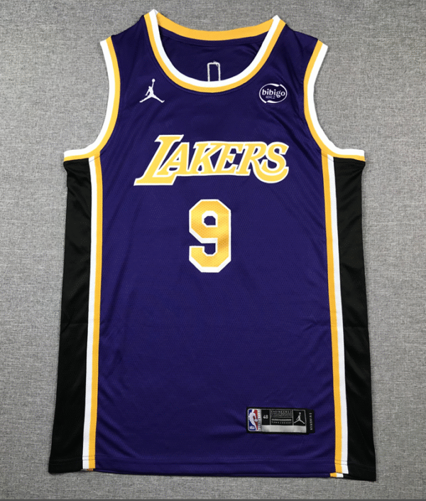 Lakers 9 purple crew neck
