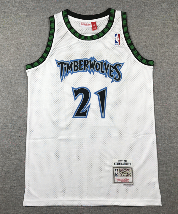 Timberwolves 21 Retro White
