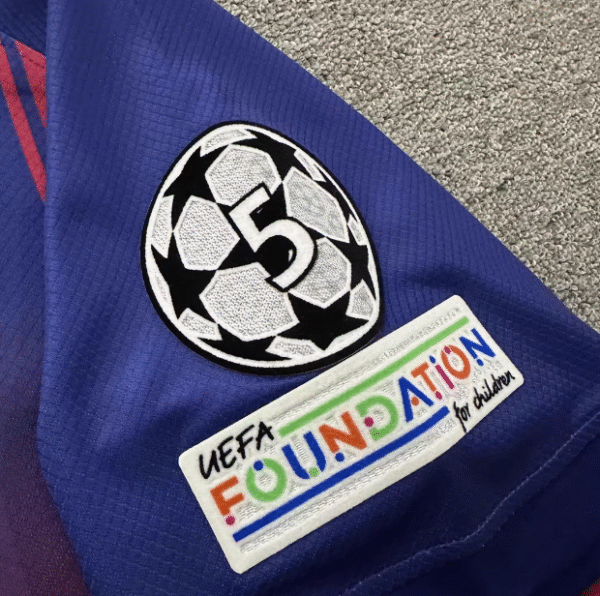 2526 New Season Barcelona Jersey Home Yamal Gavi Pedri Short Sleeve Football Jersey Set Fan Edition - Image 3