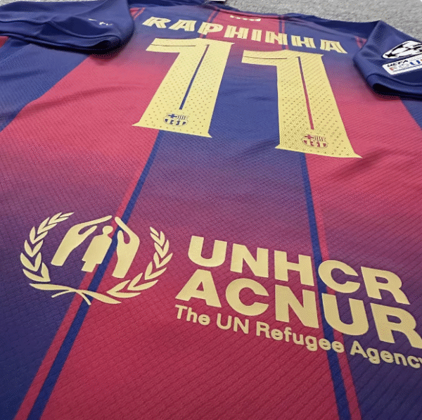 2526 New Season Barcelona Jersey Home Yamal Gavi Pedri Short Sleeve Football Jersey Set Fan Edition - Image 4