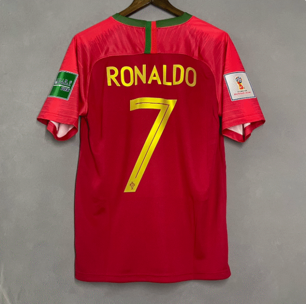 2018 World Cup Portugal home field C Ronaldo No. 7 short-sleeved football jersey retro jersey