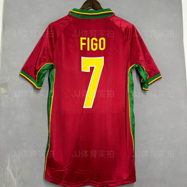 1998 Portugal home jersey Portugal retro short-sleeved football jersey Figo Rui Costa