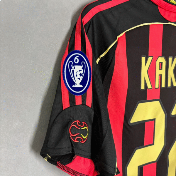 06-07 AC Milan home short-sleeved No. 22 Kaka No. 9 Inzaghi Maldini Nesta Pirlo jersey - Image 3