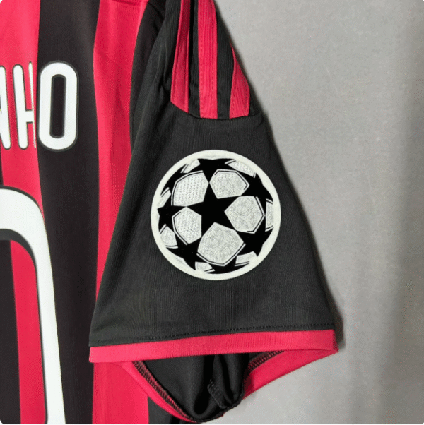 09-10AC Milan home football jersey Kaka No. 22 Beckham No. 32 short-sleeved retro jersey - Image 3