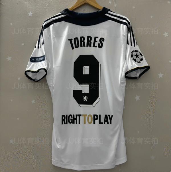 11-12 Chelsea away retro short-sleeved jersey No. 9 Torres jersey Lampard Drogba football uniform