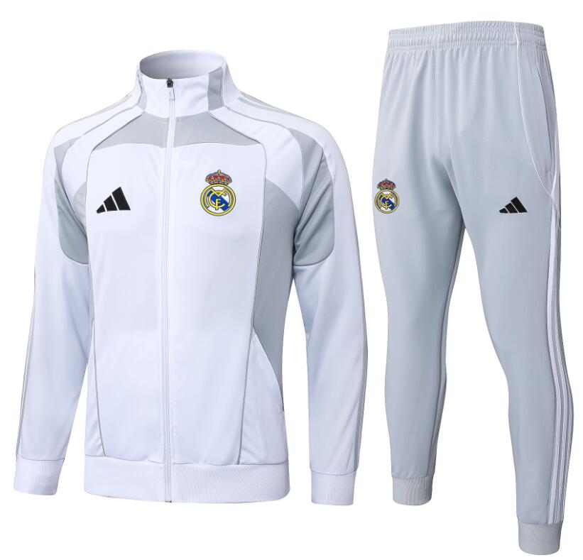 A2559# 2526 Long Real Madrid White Grey