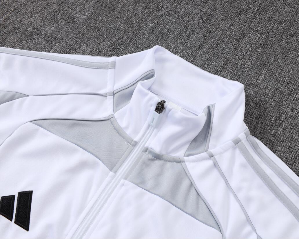 A2559# 2526 Long Real Madrid White Grey - Image 3