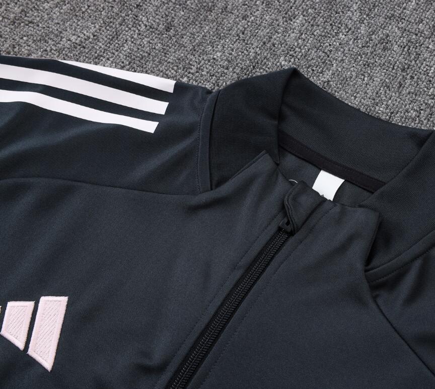 A2541# 2526 Long Real Madrid Dark Grey - Image 2