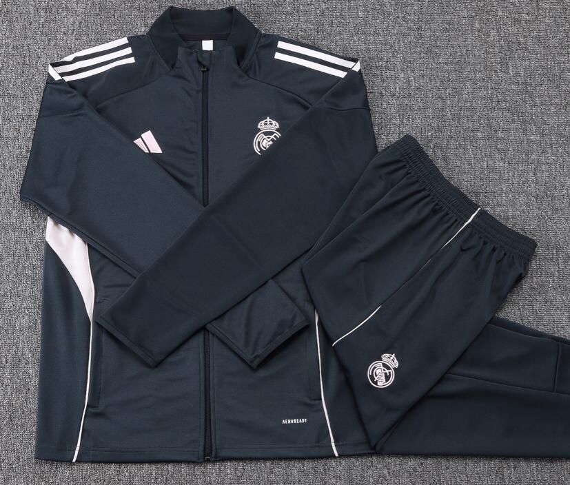 A2541# 2526 Long Real Madrid Dark Grey - Image 3