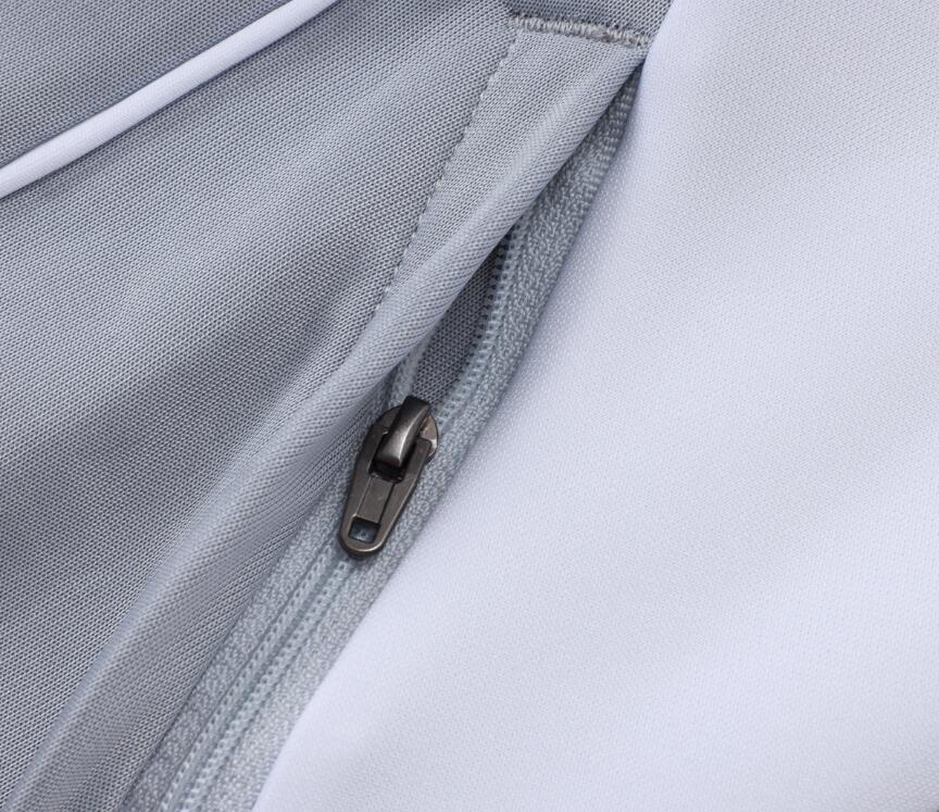 A2596# 2526 Long Real Madrid Grey with White - Image 3