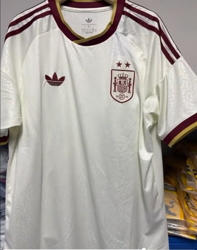 2026 Spain National Team Away Player Version Short-Sleeve Football Jersey - Yamal, Pedri, Gavin Violmo